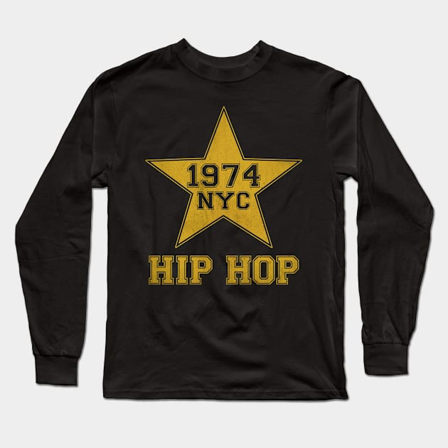 1974 Hip Hop Music Long Sleeve T-Shirt by tepe4su